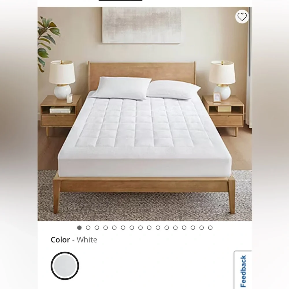 Madison Park White Mattress Cover